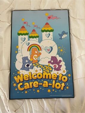 Care bear wood sign